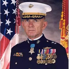 Photo of Major General James E. Livingston, USMC (Retired), Congressional Medal of Honor